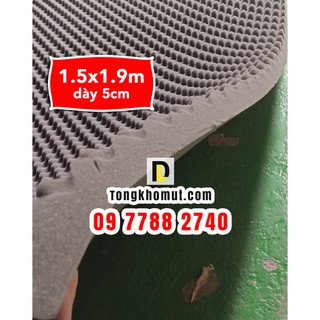 Mút trứng  kt 150x190cm dày 5cm - LOẠI 2 (tỉ trọng nhẹ hơn) - tiêu âm, cách âm dùng cho phòng thu