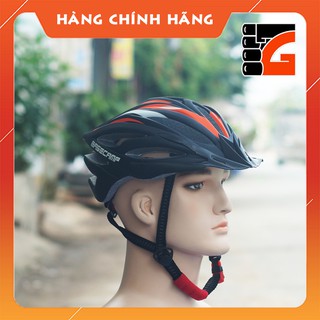 Nón bảo hiểm xe đạp chính hãng Basecamp B03 - Nhập khẩu - Đen cam