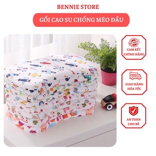 Gối cao su non cho bé loại to (45 x 25cm), Gối cao su chống méo đầu