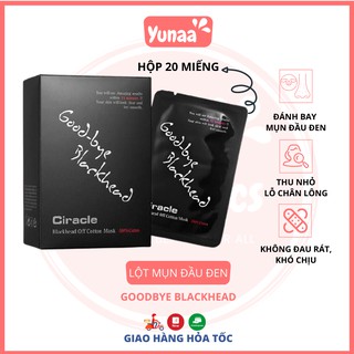 CIRACLE - (20 Miếng) Hộp miếng dán đẩy mụn đầu đen Goodbye Blackhead Ciracle [Yunaa Cosmetics]