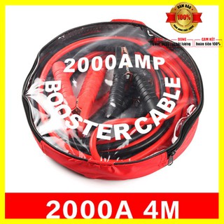 Dây câu bình ắc quy ô tô lõi dây siêu to, dây kích điện cứu hộ ô tô dài 4m dòng - Bảo hành 12 tháng