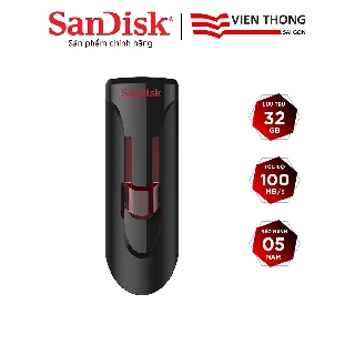 USB 3.0 SanDisk CZ600 32GB Cruzer Glide upto 100MB/s - Hãng phân phối chính thức