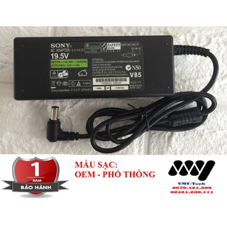 Sạc Laptop Sony 19.5V - 3.9A Kèm Dây nguồn Adapter Sony Vaio NEW 100%