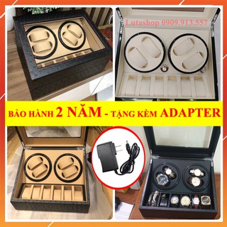 Hộp Xoay Đồng Hồ Cơ Vỏ Da Gỗ 2 4 6 Xoay, Trưng Bày Giá Rẻ, Cao Cấp Chính Hãng