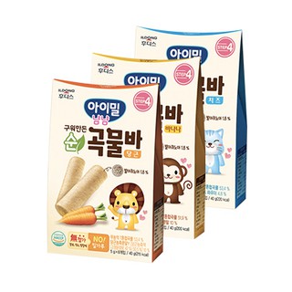 Bánh cuộn ngũ cốc ăn dặm Ildong Hàn Quốc 3 vị dành cho bé từ 7M+ (Date 1/2023)