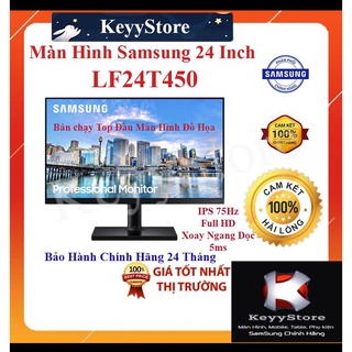 [Mã ELHAMS5 giảm 6% đơn 300K] Màn hình Samsung 24 inch viền mỏng LF24T450 Đồ Họa Full HD 75hz Xoay ngang dọc Chính Hãng