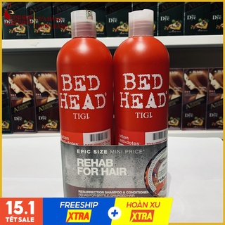 Cặp dầu gội-xả Tigi đỏ