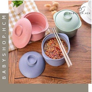 Bát úp mỳ tô ăn mỳ tô ăn cơm từ lúa mì cho bé 13x8cm