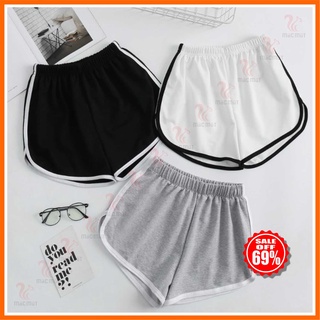Q010- QUẦN ĐÙI NỮ COTTON THỂ THAO PHÙ HỢP LÀM ĐỒ MẶC NHÀ, ĐỒ ĐI CHƠI, ĐỒ ĐI NGỦ. MACMOT