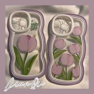 Japanese and Korean Tulip for Apple 11 Phone Case 12 New 13prom All-Inclusive 7 Female 8 Male 6 Apple 13pro Female 3Vuy