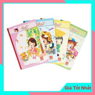 Vở 4 ô ly Hồng Hà 80 Trang school Ami 0515 - Giấy có độ trắng tự nhiên chống lóa mắt chống mỏi mắt khi đọc viết