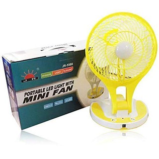 Quạt sạc DP-5580 có đèn led tiện lợi