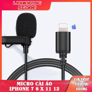 Mic Phone Cài Áo JAcK Lightning Cho IPhone, IPad