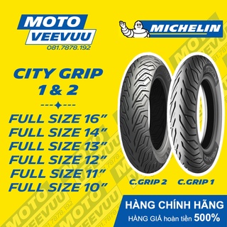 Vỏ lốp xe máy Michelin CITY GRIP &amp; CITY GRIP 2 đủ size 100/80-16 120/80-16 100/90-10 90/90-12 140/70-14 Lốp Michelin