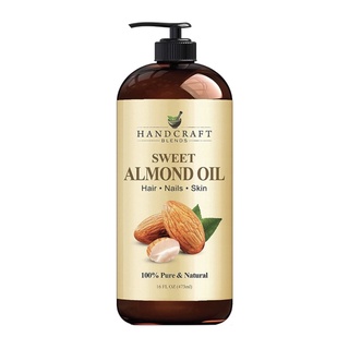 Dầu hạt hạnh nhân nguyên chất 100% Handcraft Blends Sweet Almond Oil 473ml USA