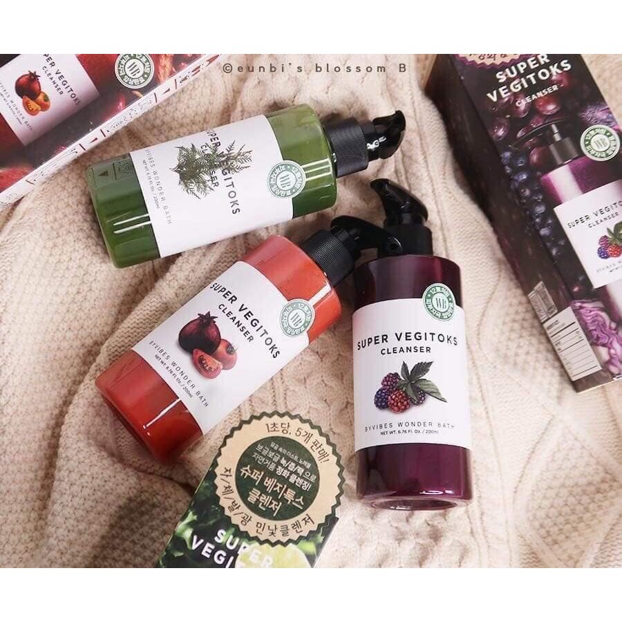 Sữa rửa mặt thải độc Super Vegitoks Cleanser