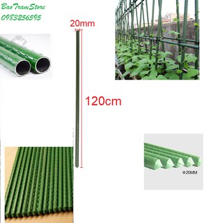 Ống thép bọc nhựa dùng làm cây đỡ hoa hồng, làm giàn cỡ 20mm dài 120cm