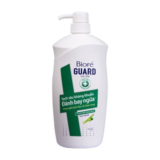Sữa tắm sạch sâu kháng khuẩn đánh bay ngứa thanh mát hứng khởi Biore Guard Tinh Chất Sả 800gr