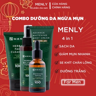 Combo dưỡng da hoàn hảo toàn thân cho nam MENLY