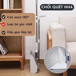 Chổi Quét Nhà Thông Minh 2in1, Chổi Nhựa Kèm Hót Rác Gấp Gọn Tiện Dụng ATILA SHOP