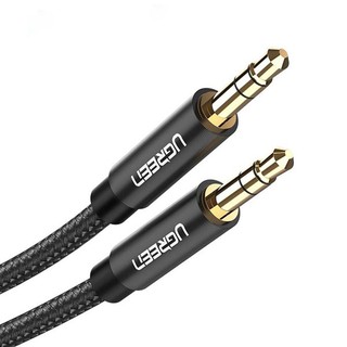 Dây 3.5mm vỏ bện vải sợi tổng hợp, màu đen dùng cho điện thoại máy tính bảng... UGREEN AV112