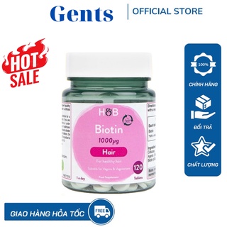 [Mẫu mới] Viên uống Biotin H&amp;B hỗ trợ mọc tóc- Dưỡng tóc dày và dài GentsOfficialStore