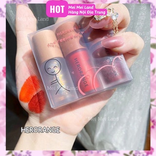 (Chính Hãng) Set 3 Son Herorange The Feeling Of Heart Nội Địa Trung