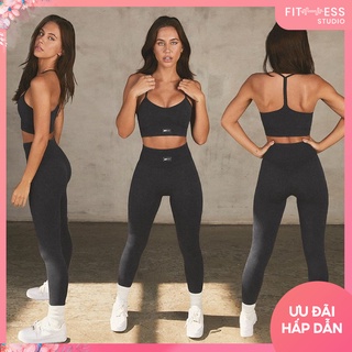 Set Đồ Tập Gym Yoga Aerobic Nữ Fitness Studio M-04, Hàng Botee Cao Cấp, Chất Vải Wash Cực Xịn