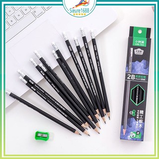 Hộp 12 chì 2B cho học sinh sinh viên_bút chì bé tập viết