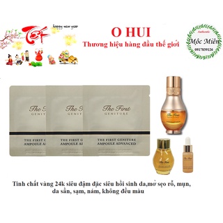 Combo giá siêu tiết kiệm 10 gói, 30 gói, 50 gói Tinh chất vàng Ohui The First Ampoule Advanced