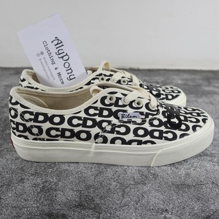 Giày Thể Thao Nữ AlyPony 2021 Ulzzang cổ thấp có chữ CDG