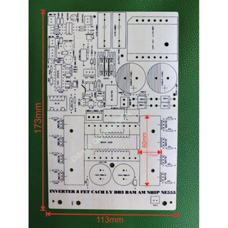 PCB bo mạch kích điện 8 fet CEM 1 db3 băm âm