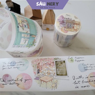 Sâu Nery - SNB16 - On the way home 2 Washi tape by Fairy Ball (Chu kỳ 1m)