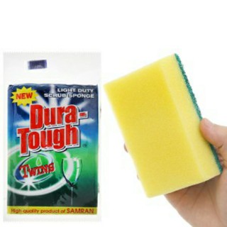 Miếng rửa chén 2 mặt tạo bọt Dura tough (Kt: 7×11×3 cm)