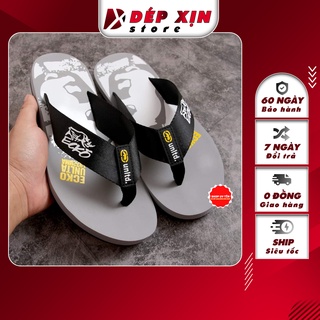 Dép Kẹp Ecko Thái Lan Cao Cấp Nam nữ quai vải Đế TPR siêu bền nhẹ đi nước thoải mái (Xám) - Dép Xịn Store