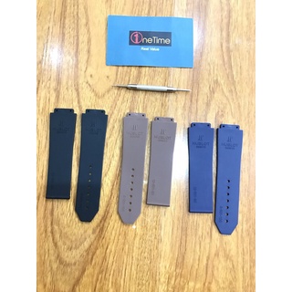 Dây đồng hồ Hublot cao su Nam, case 42, size 19-25-22, 3 màu (Tặng tovit thay)