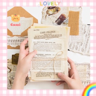 Set 57 tờ giấy vintage cổ điển để trang trí sổ