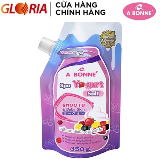 [Mã FMCGMALL -8% đơn 250K] Muối Tắm Trắng Và Tẩy Tế Bào Chết A Bonne' Spa Yogurt Salt 350g
