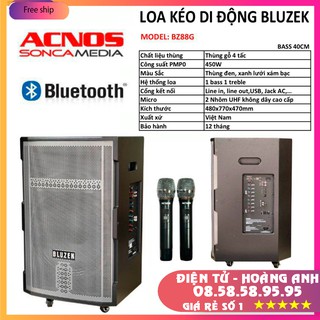 [Mã ELHACE giảm 4% đơn 300K] Loa Kéo Di Động ACNOS BLUZEK BZ88G - Công Xuất Lớn