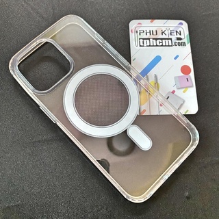 Ốp Lưng iPhone 13 Trong Suốt Nam Châm Hỗ Trợ Sạc Không Dây
