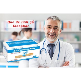 Hộp 100 que đè lưỡi gỗ tiệt trùng TANAPHAR