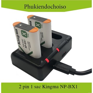 Pin sạc Kingma cho Sony NP-BX1 + Hộp đựng Pin, Thẻ nhớ