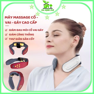 Máy massage trị liệu cổ vai gáy [LOẠI 1] cao cấp thư giãn gân cốt, giảm đau mỏi cơ, giảm đau đầu bảo hành 12 tháng Mới