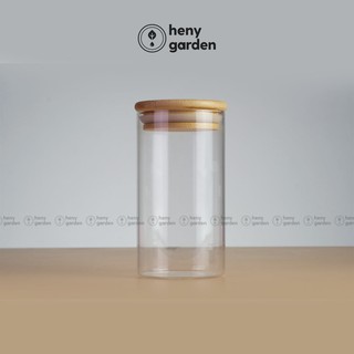 Cốc Đựng Nến Cao Kèm Nắp Tre Heny Garden – Tự Làm Nến Thơm Handmade, Đựng Trà &amp; Bột – Tặng Tinh Dầu Mẫu Thử