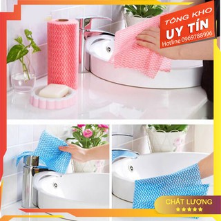 [HỦY DIỆT] Cuộn 50 Miếng Khăn Lau Đa Năng Dễ Tái Sử Dụng, sạch, tiết kiệm