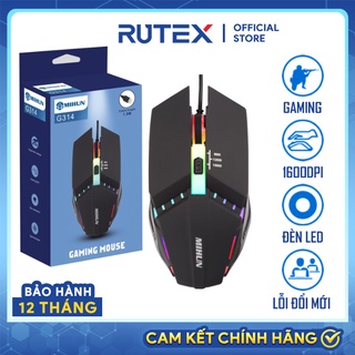 Chuột gaming, chuột máy tính có dây MIHUN G314 đèn LED siêu nhạy để chơi game hay làm việc văn phòng - BH 12 tháng