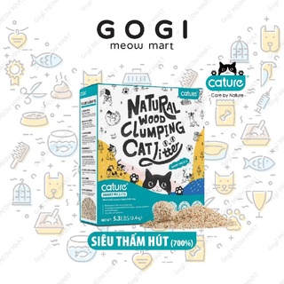 Cát gỗ CATURE SMART 6L an toàn cho bé mèo và thân thiện môi trường - Chăm sóc sức khỏe thú cưng Gogi MEOW MART
