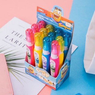 Bút xoá nước , bút xóa hình Bumber nhiều màu - Hồng / Xanh dương / Vàng - 8ml Delii 2 cái - EH10100