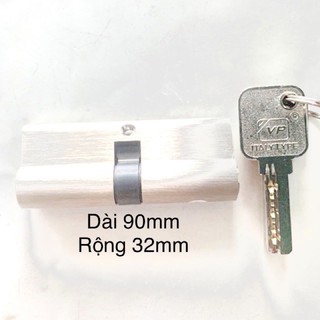 Ruột khoá VP chính hãng dài 90mm rộng 32mm 2 đầu chìa khoá
