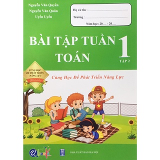 Sách - Bài Tập Tuần Toán 1 - Tập 2 - Cùng học để phát triển năng lực